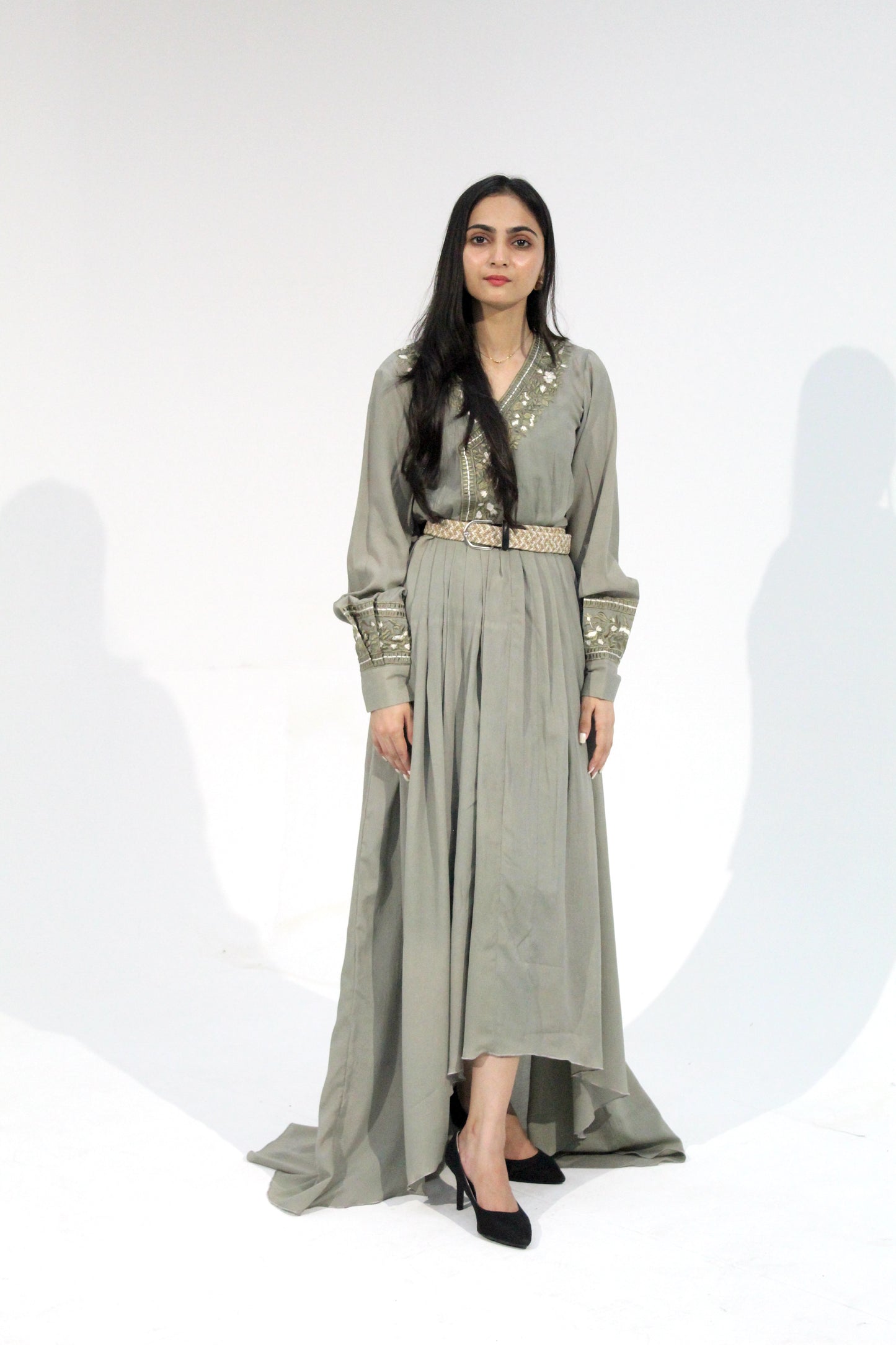 Sagefront - Sangemur Handmade Embroidered Full Length Frock