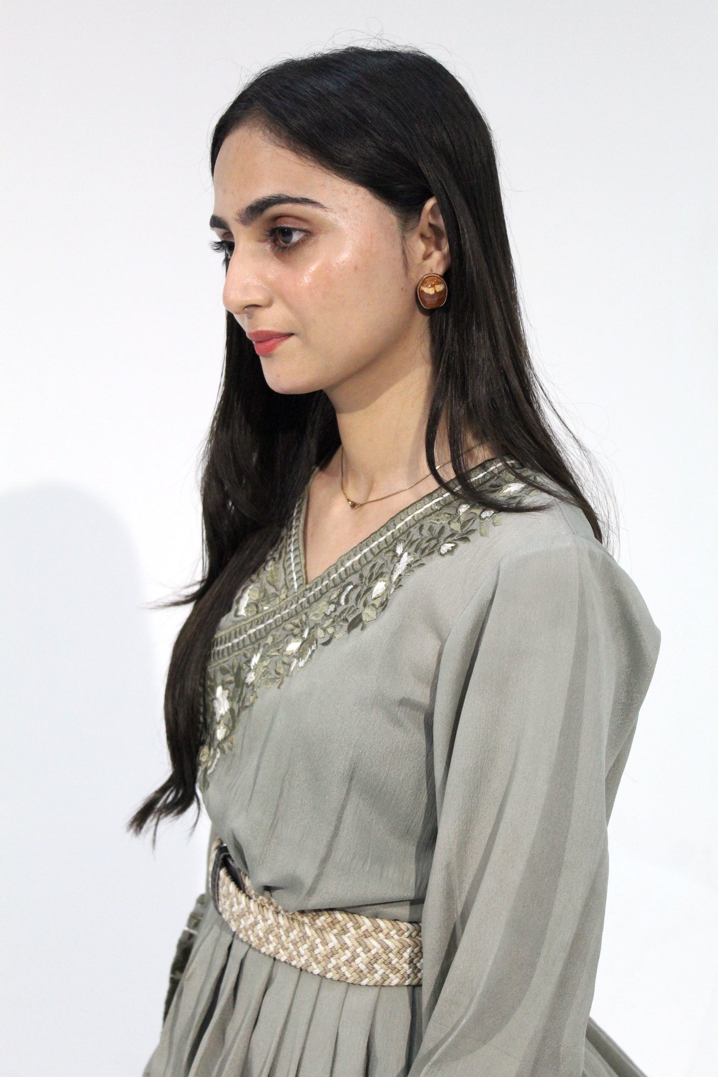 Sagefront - Sangemur Handmade Embroidered Full Length Frock