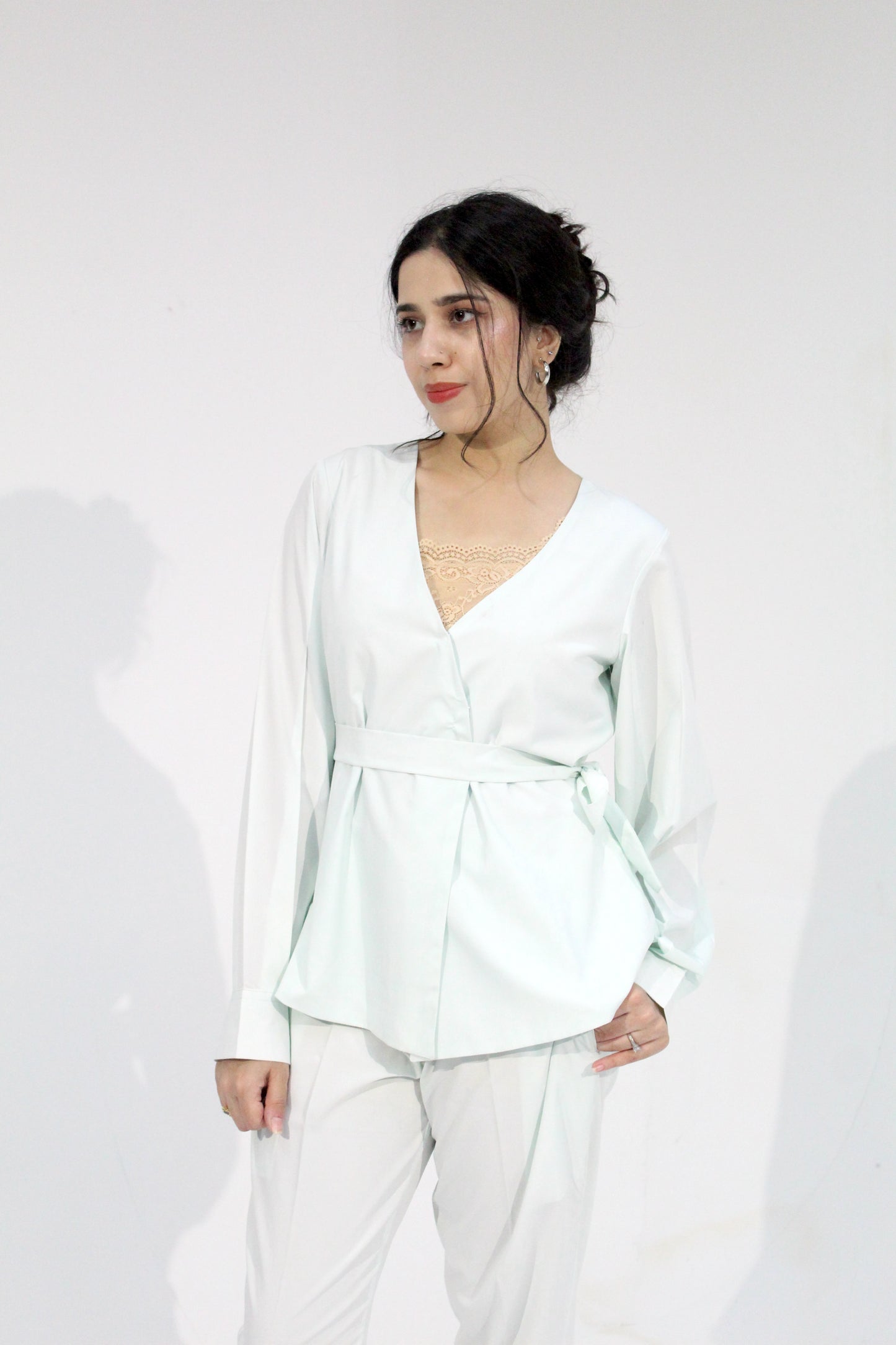 Icefield - Sangemur Stylish Long Top with Straight Pants