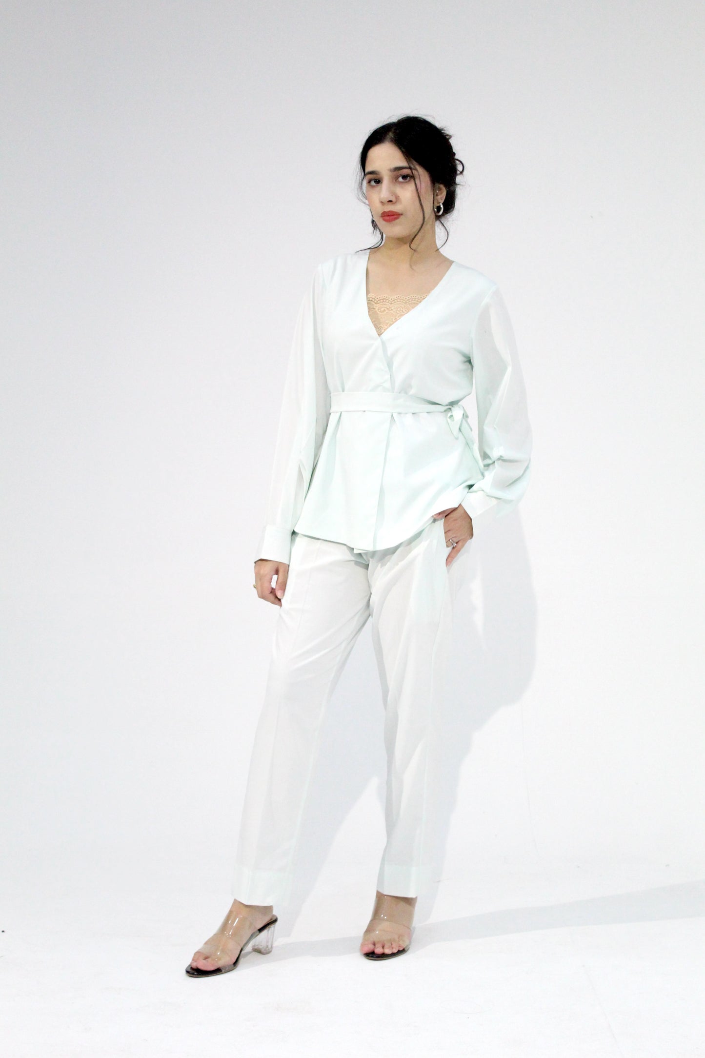 Icefield - Sangemur Stylish Long Top with Straight Pants