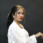 White Cotton Eyelet Long Dress