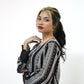 Embroidered Swiss Lawn Black Long Shirt with Inner