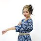 Floral Print Jumpsuit with Woven Belt