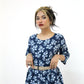 Floral Print Jumpsuit with Woven Belt