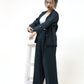 Blue Blazer and Wide-Legged High Waist Pants