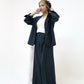 Blue Blazer and Wide-Legged High Waist Pants
