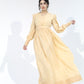 Aurora – Sangemur Handmade Embroidered Korean Maxi Dress with Puff Sleeves