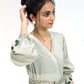 Greenfall - Sangemur Embroidered V-Neckline Full Frock