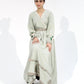 Greenfall - Sangemur Embroidered V-Neckline Full Frock