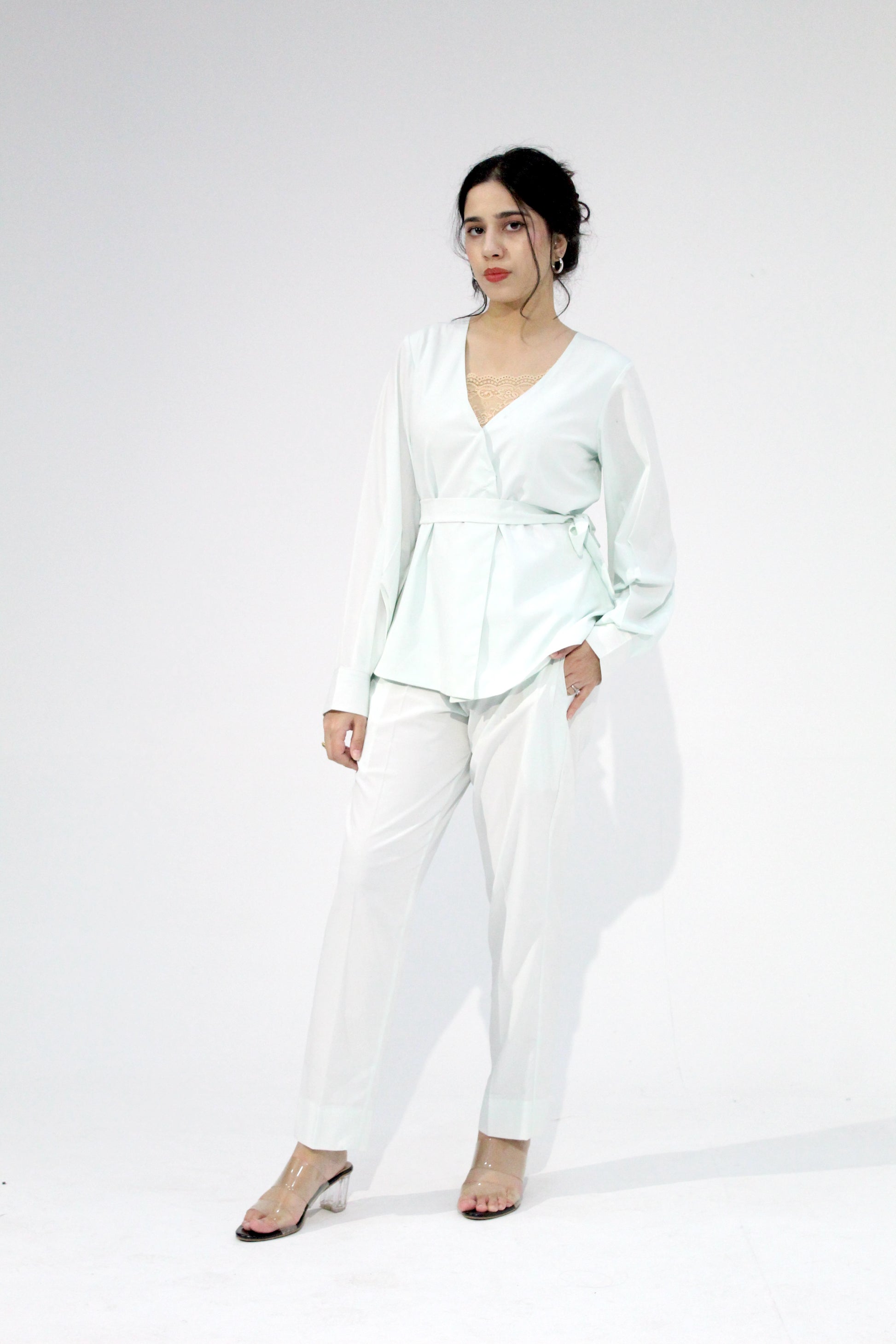 Icefield - Sangemur Stylish Long Top with Straight Pants