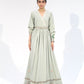 Greenfall - Sangemur Embroidered V-Neckline Full Frock